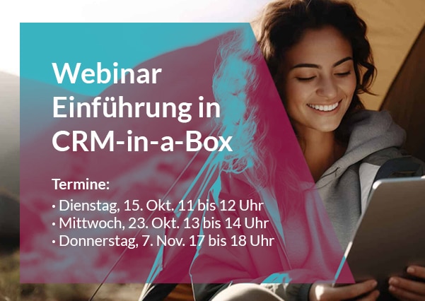 Webinar CRM-in-a-Box, Termine